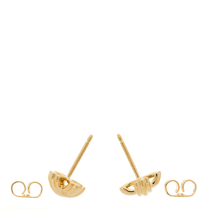 Tiffany 18K Yellow Gold Small Signature X Earrings 3 of 4
