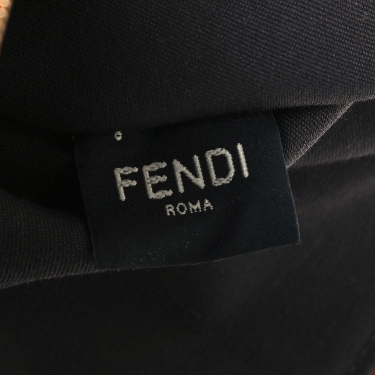 Fendi Vitello King Logo Embossed Large Flat Pouch Cuoio 8 of 11