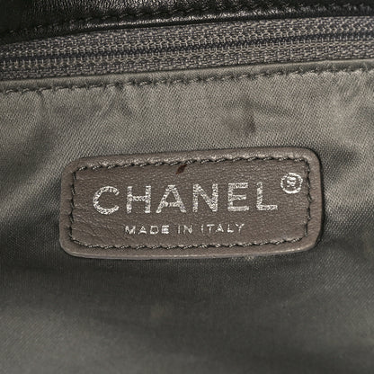 Chanel Lambskin Stitched Large Walk Of Fame Flap Black 6 of 9