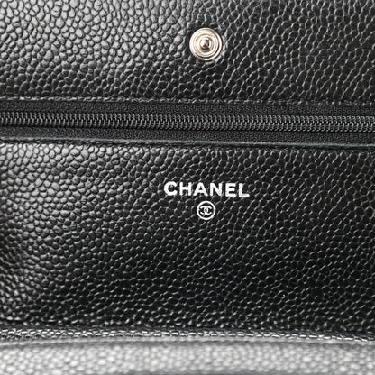 Chanel Caviar Quilted Wallet On Chain WOC Black 6 of 14