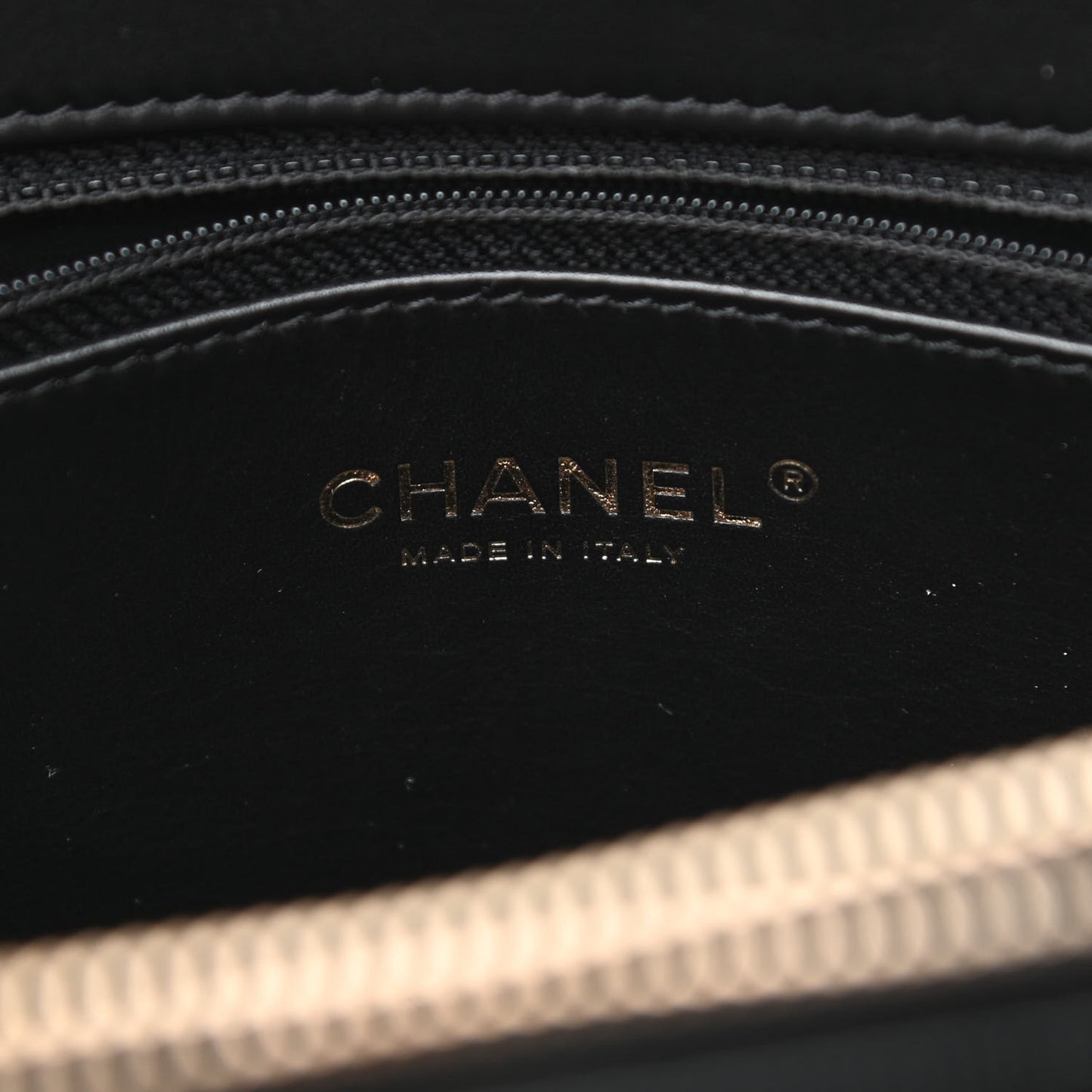 Caviar Quilted Small Shopping Tote Black