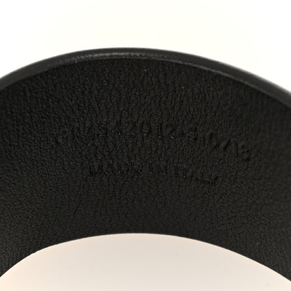 Saint Laurent Calfskin ID Cuff Bracelet S Black 5 of 5