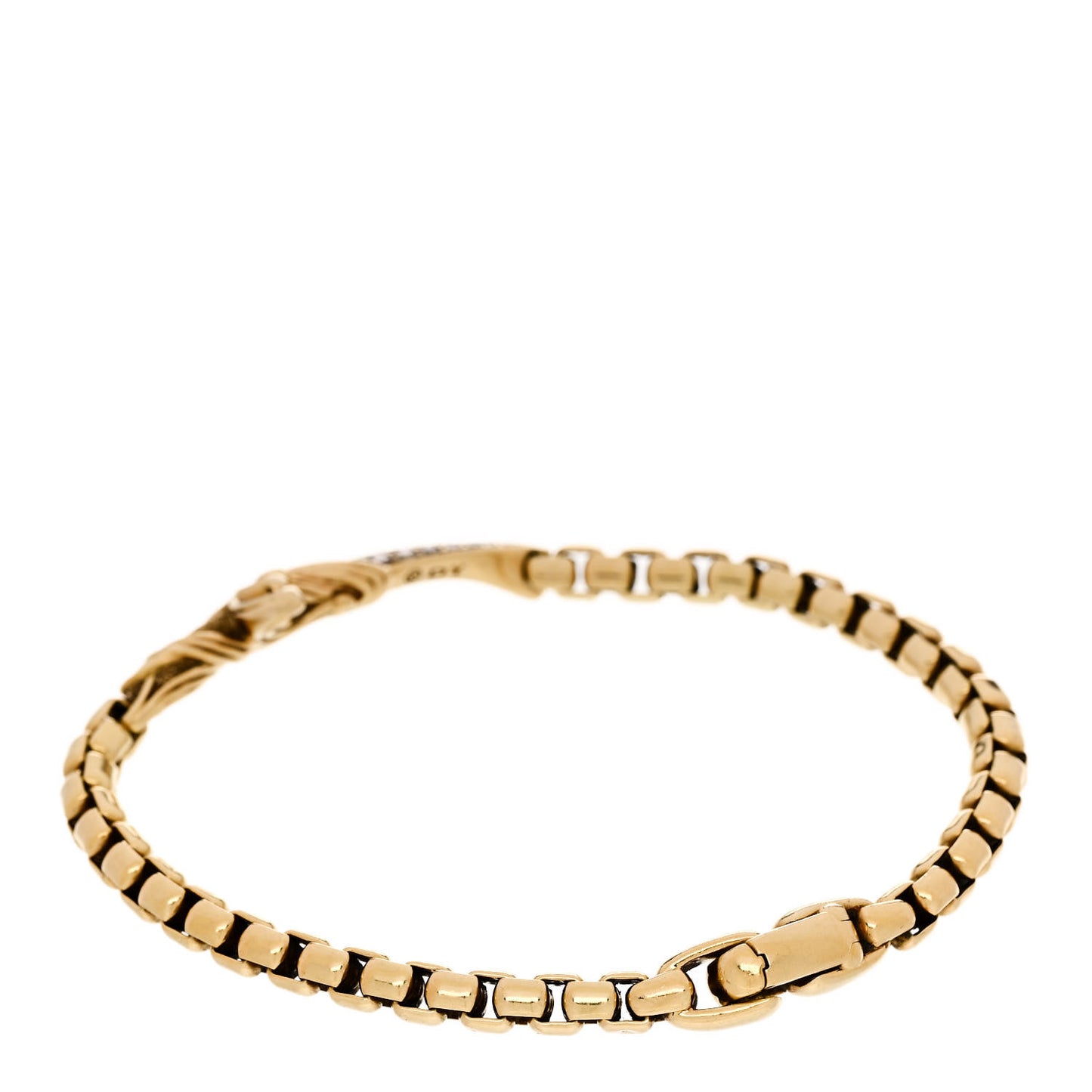 18K Yellow Gold Cognac Diamond Mens Waves Dagger Bracelet