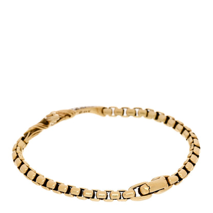 David Yurman 18K Yellow Gold Cognac Diamond Mens Waves Dagger Bracelet 2 of 3
