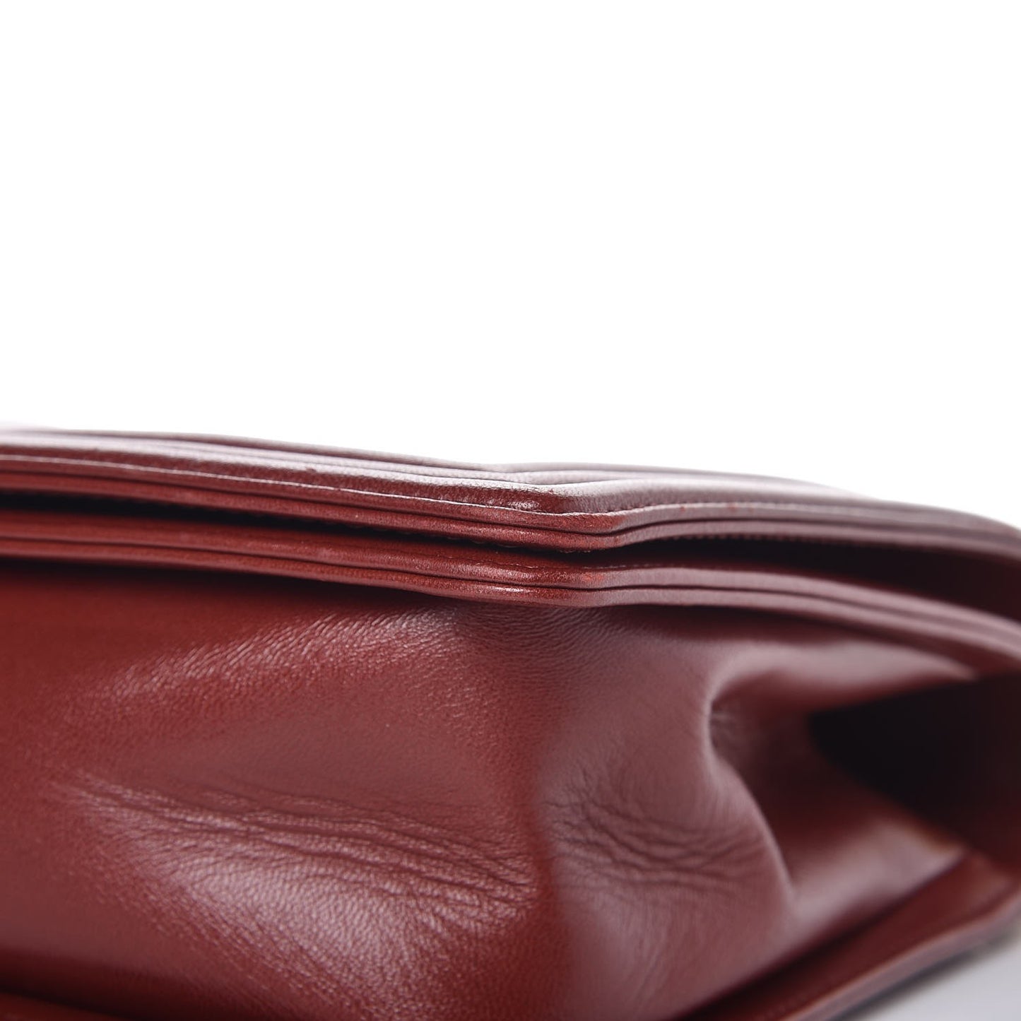 Lambskin Quilted New Medium Boy Flap Burgundy