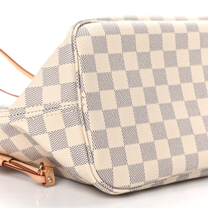 Louis Vuitton Damier Azur Neo Neverfull MM Rose Ballerine 8 of 9