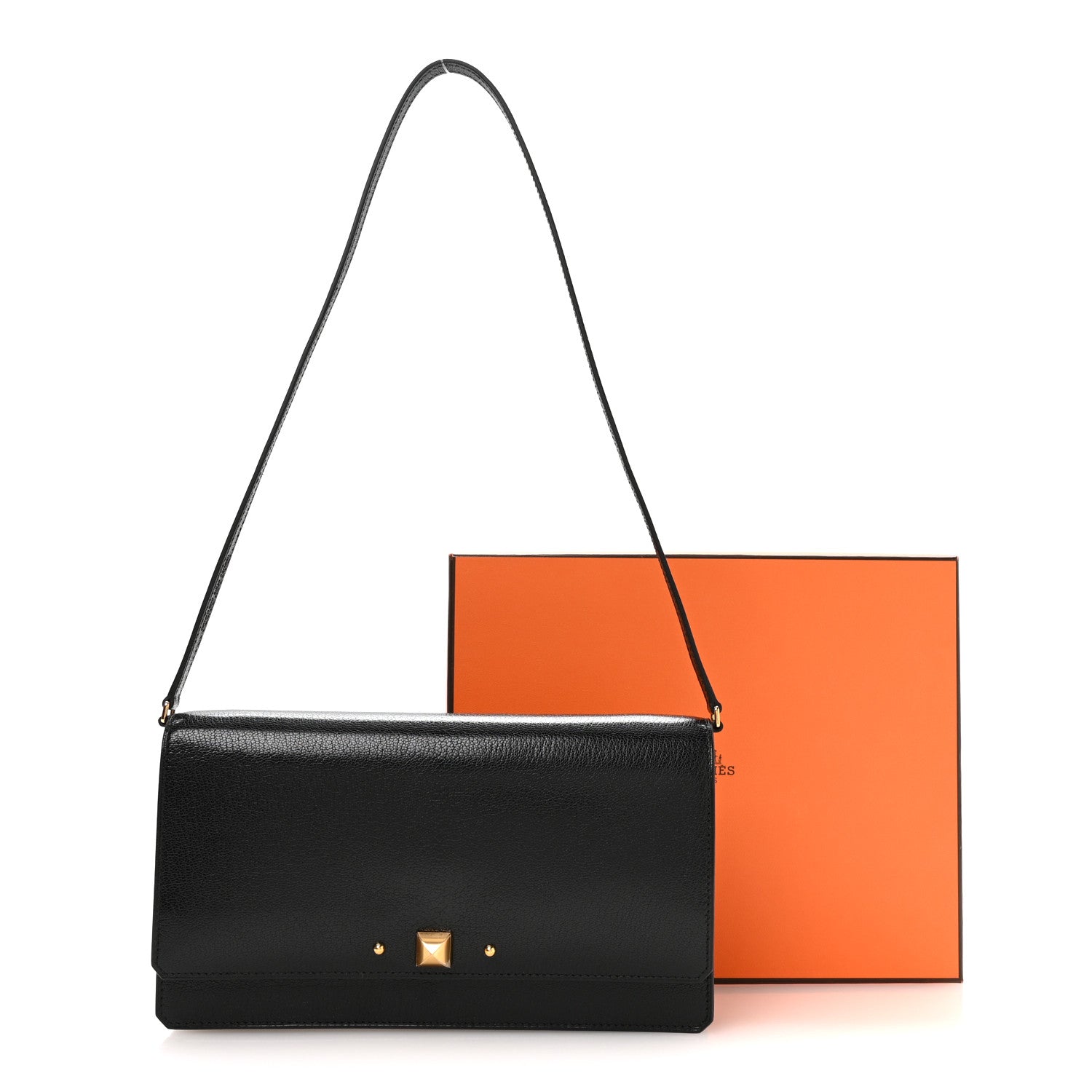 Hermes Chevre Chamkila Medor To Go Wallet  Black 11 of 11