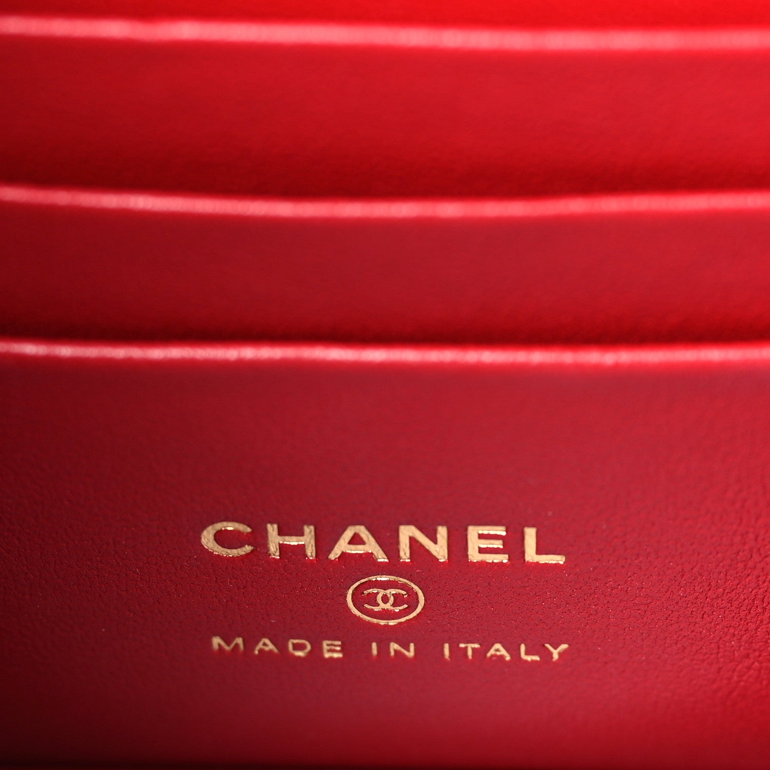 Chanel Caviar Quilted Polly Pocket East West Top Vanity With Chain Red 6 of 10