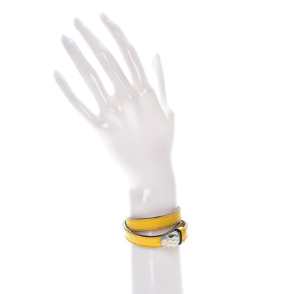 Bulgari Calfskin Serpenti Forever Double Coil Bracelet M Citrine 2 of 10