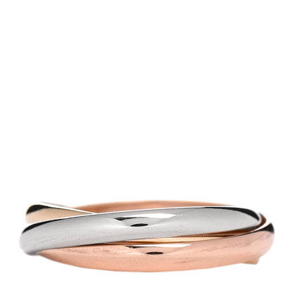 Cartier 18K Pink Yellow White Gold Small Trinity Ring 58 8.25 3 of 4