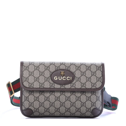 Gucci GG Supreme Monogram Neo Vintage Web Belt Bag Brown 1 of 11
