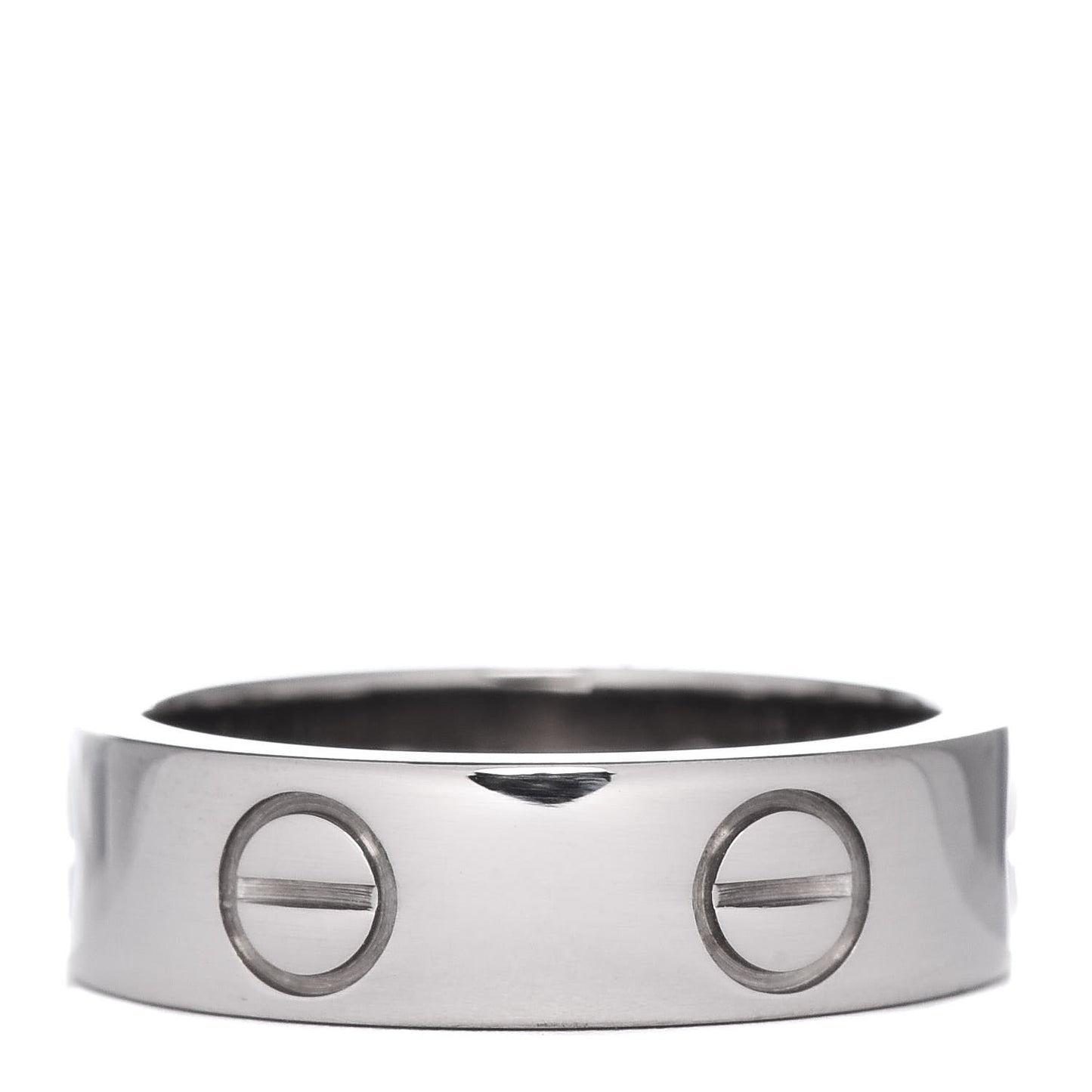 18K White Gold 5.5mm LOVE Ring 51 5.75