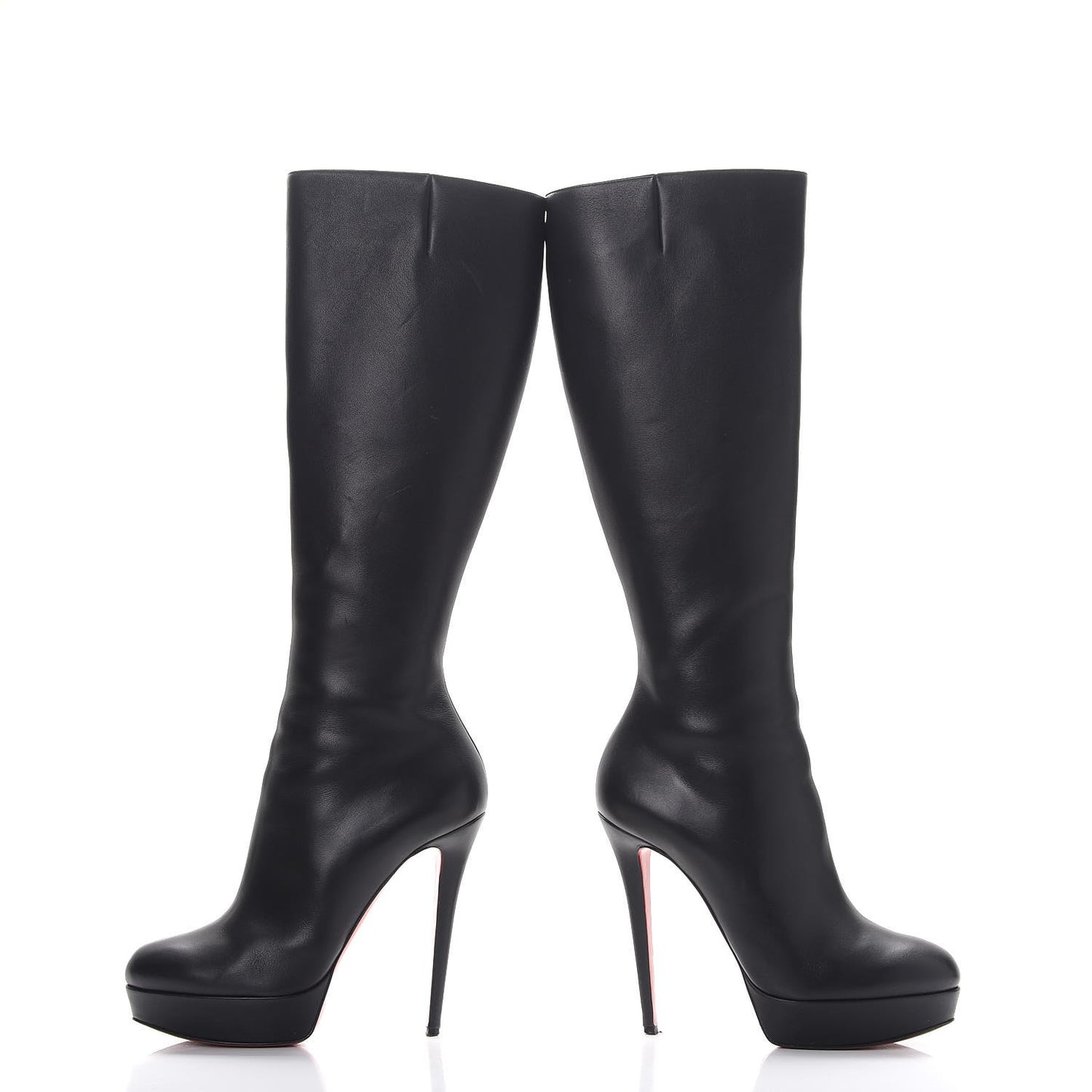 Calfskin Bianca Botta 140 Knee Boots 40 Black