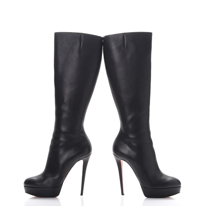 Christian Louboutin Calfskin Bianca Botta 140 Knee Boots 40 Black 5 of 16
