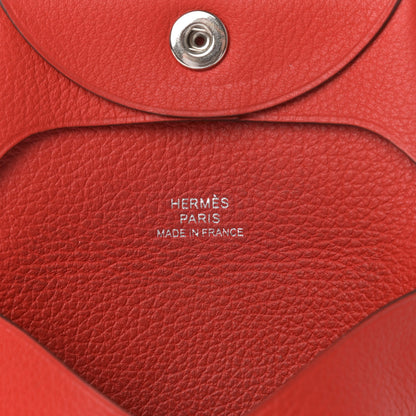 Hermes Evercolor Bastia Coin Purse Rouge De Coeur 6 of 6