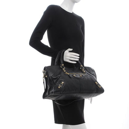 Balenciaga Agneau Giant 12 Gold Hardware Part Time Black 2 of 8