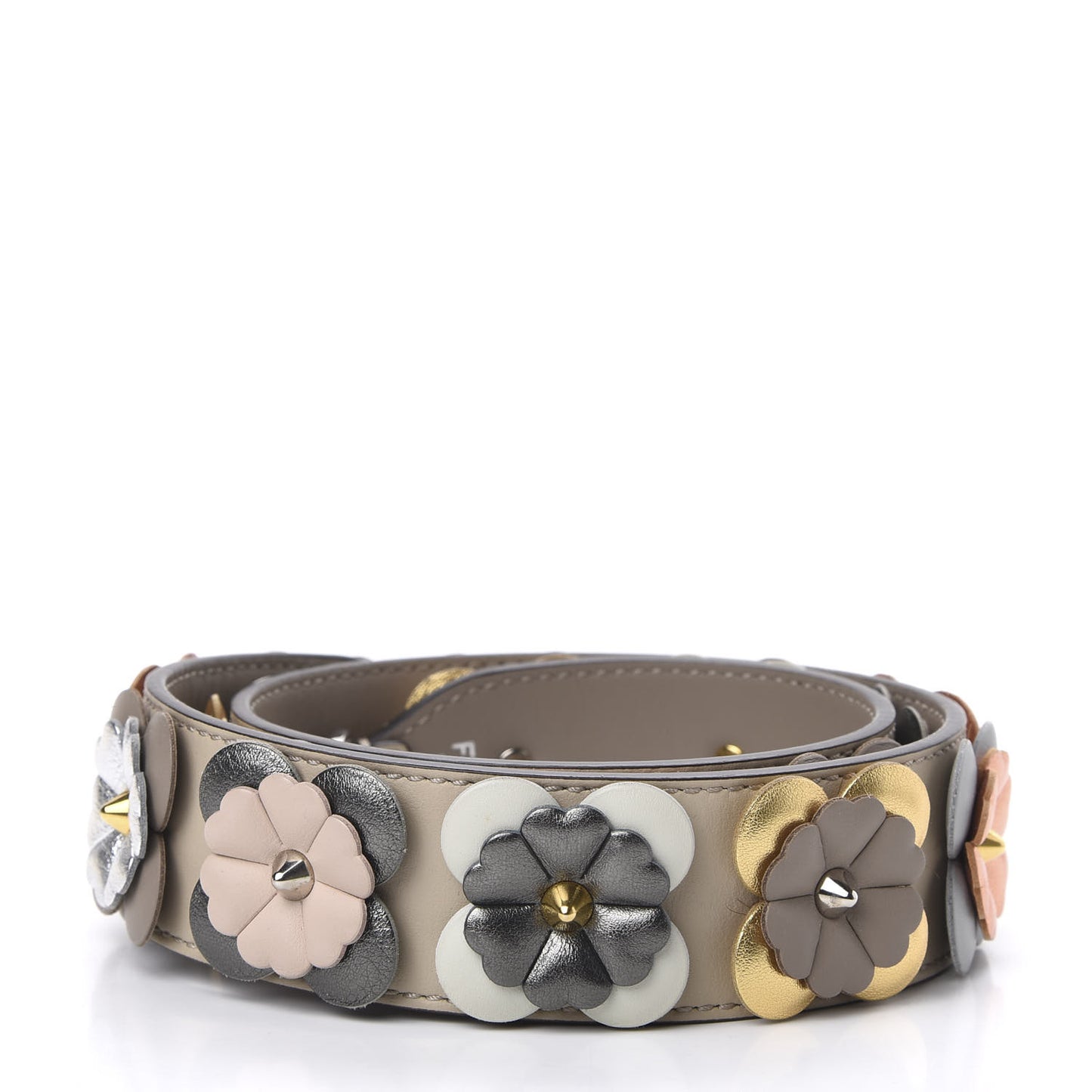 Calfskin Flowerland Studded Strap You Dove