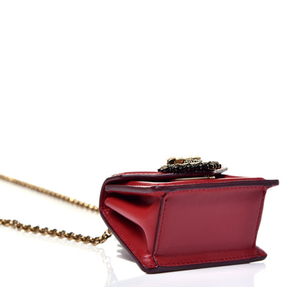 Dolce & Gabbana Smooth Calfskin Micro Devotion Satchel Red 7 of 10