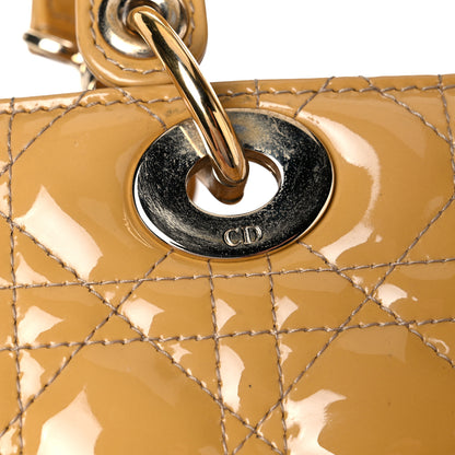 Christian Dior Patent Cannage Medium Lady Dior Beige 18 of 18