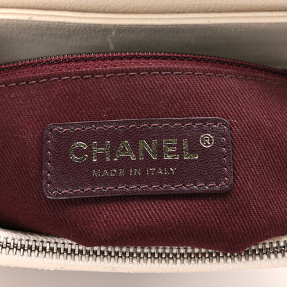 Chanel Shiny Calfskin Goatskin Quilted Medium Coco Curve Messenger Flap White 7 of 11