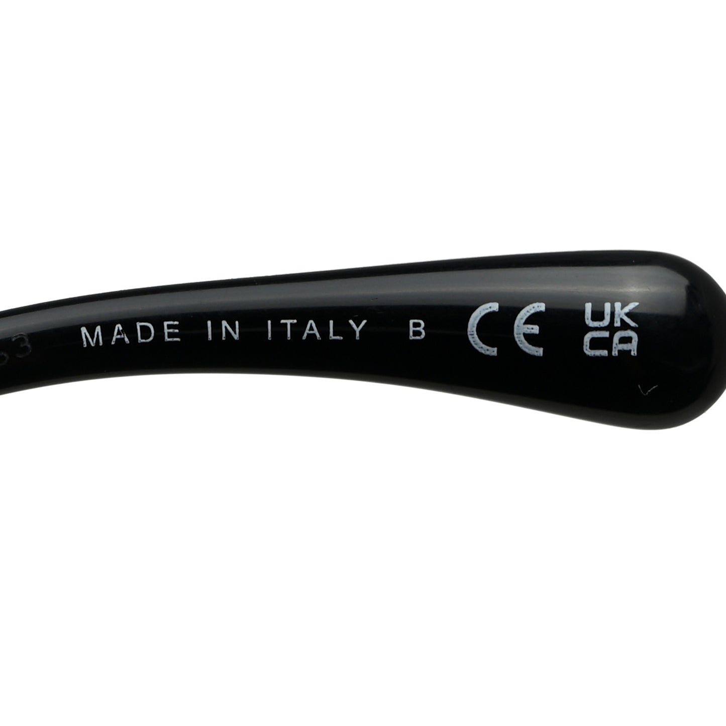 Acetate Strass Square Sunglasses 5422-B Black White