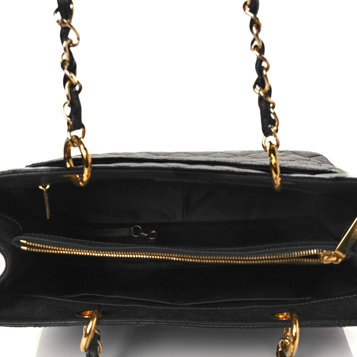 Chanel Caviar Quilted Grand Shopping Tote GST Black 5 of 10