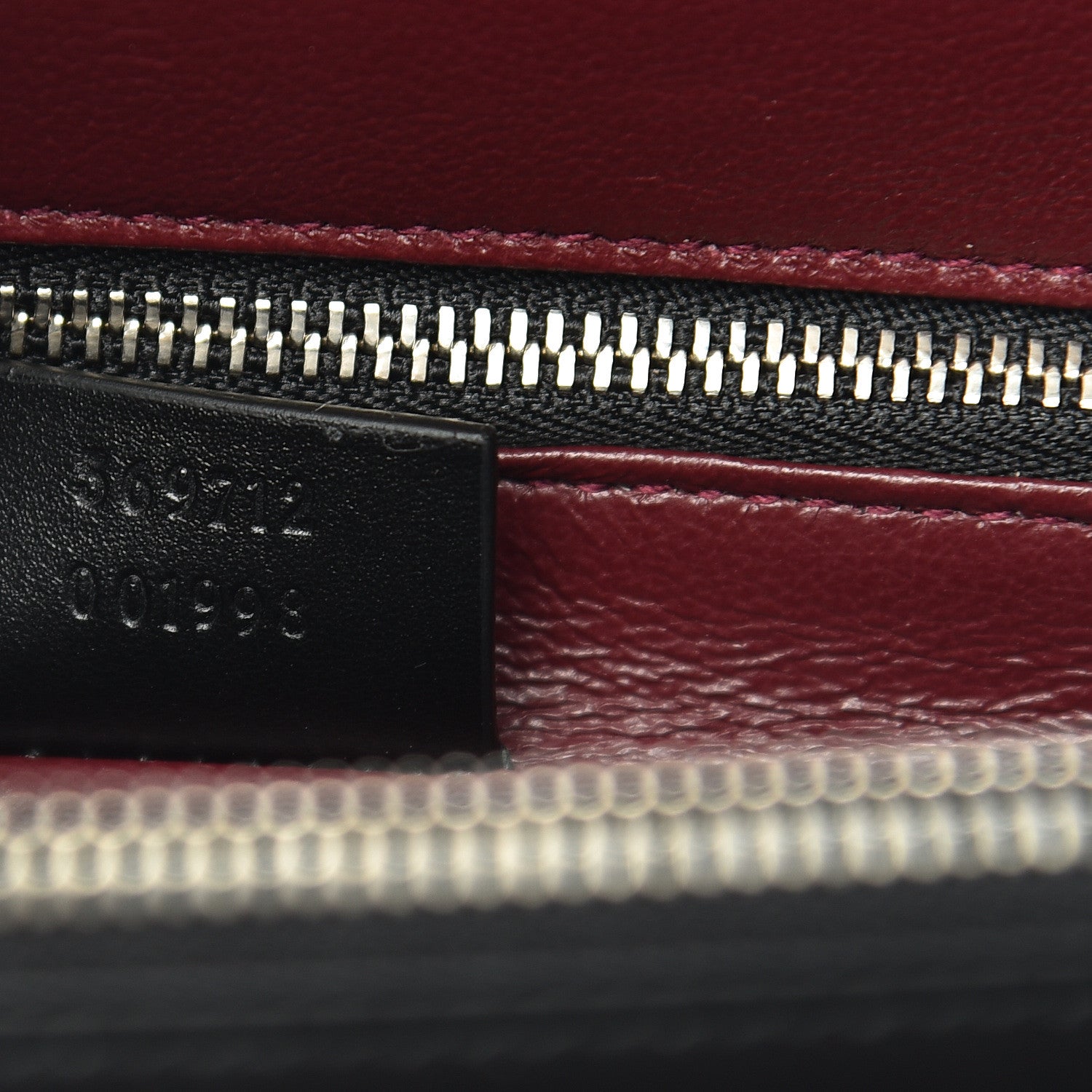 Gucci Smooth Calfskin Diagonal Striped Small Zumi Top Handle Bag Black Beige 8 of 12