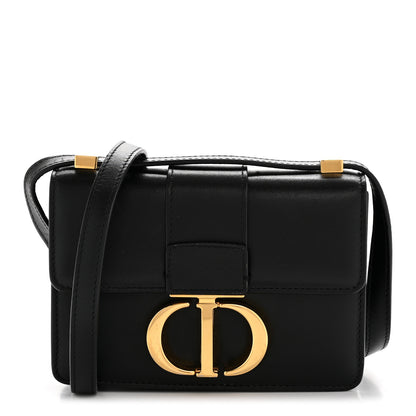 Christian Dior Smooth Calfskin Micro 30 Montaigne Flap Bag Black 1 of 13