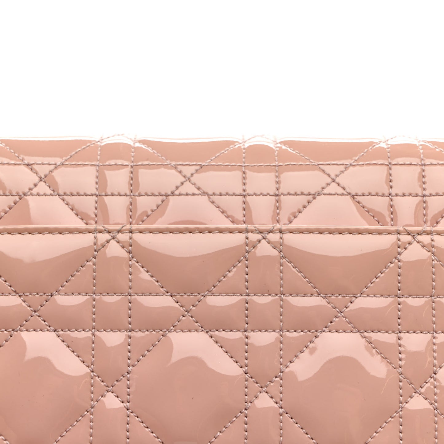 Patent Cannage Miss Dior Promenade Pouch Pink