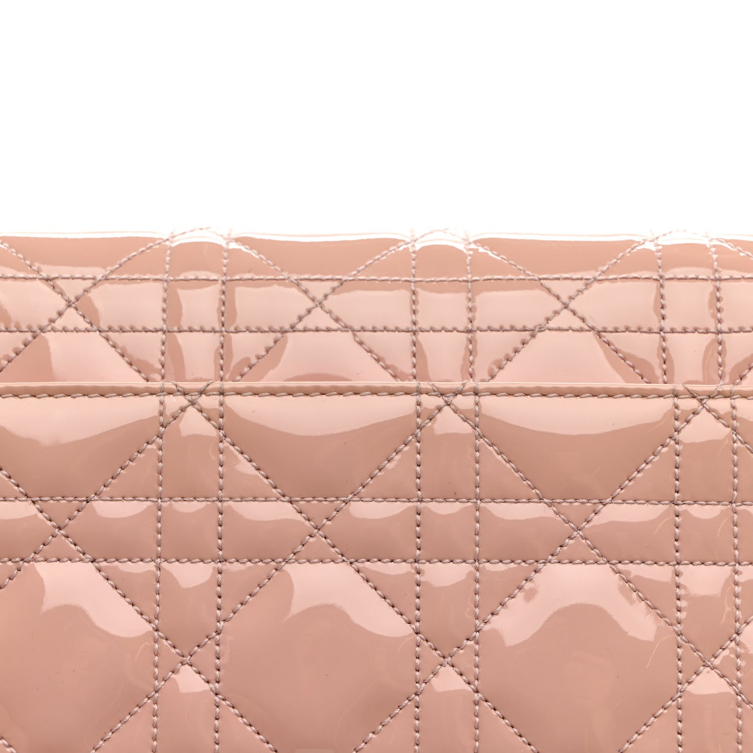 Christian Dior Patent Cannage Miss Dior Promenade Pouch Pink 11 of 16