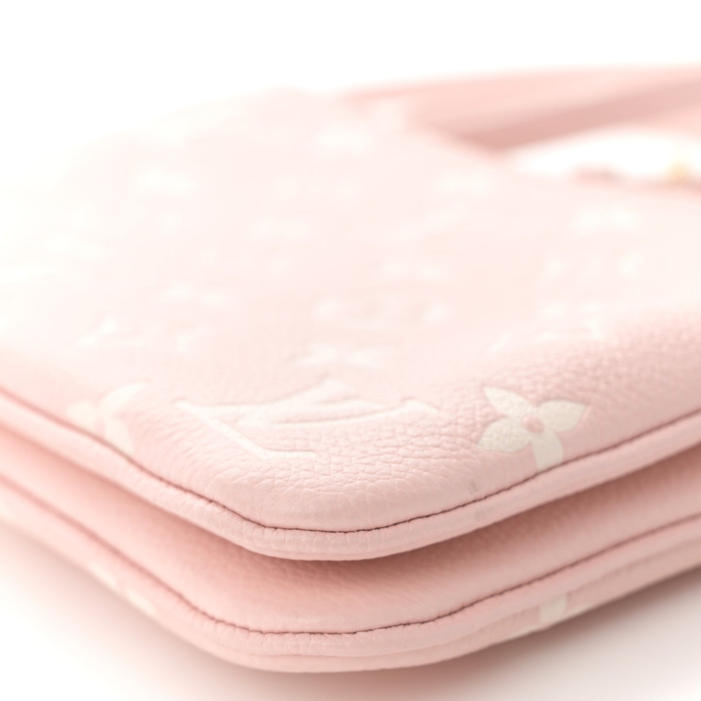 Empreinte Monogram Double Zip Pochette Rose
