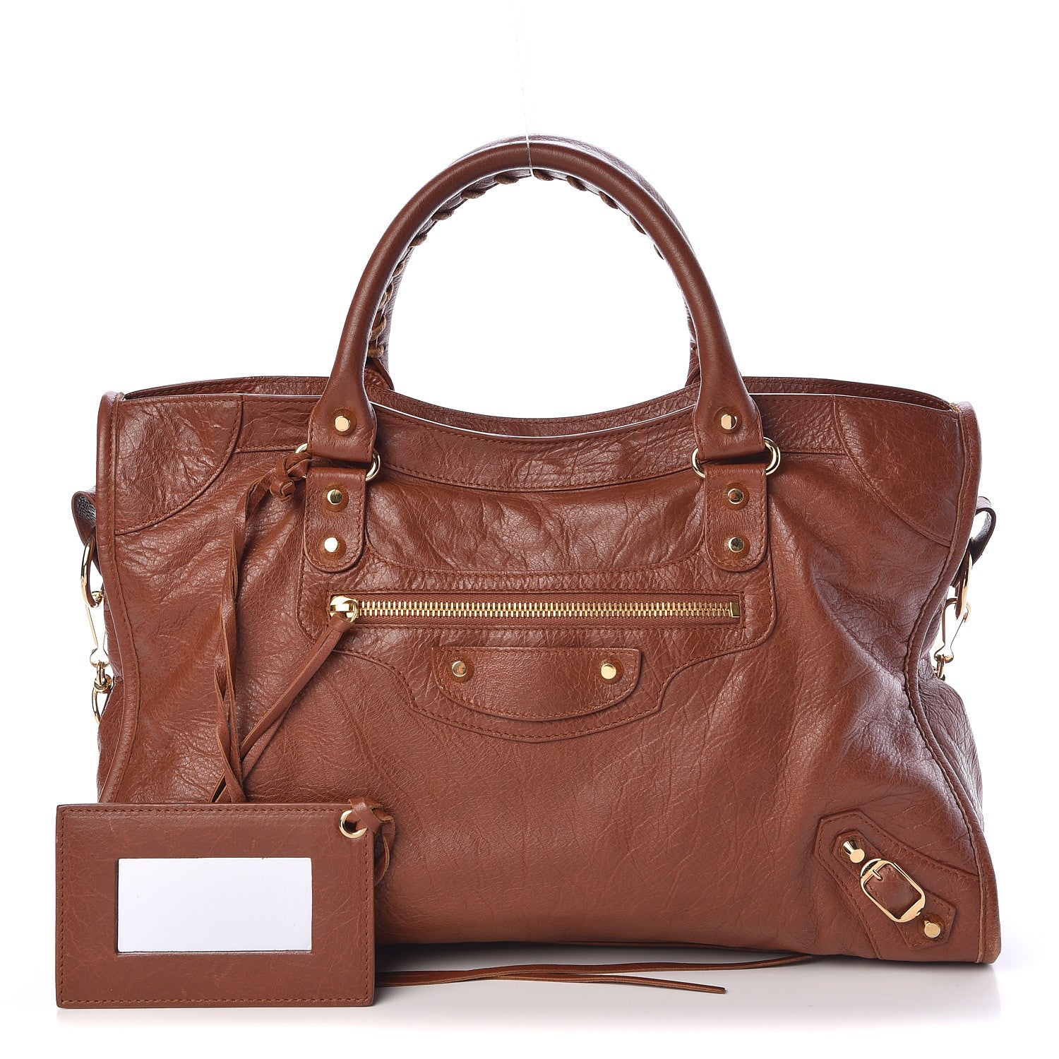 Balenciaga Agneau Classic Gold Hardware City Marron Cognac 1 of 10