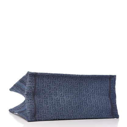 Christian Dior Oblique Denim Medium Book Tote Blue 4 of 10