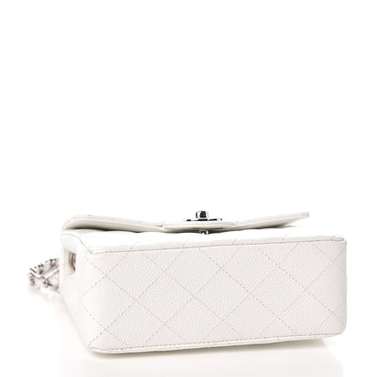 Chanel Caviar Quilted Mini Square Flap White 4 of 17