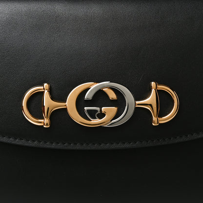 Gucci Smooth Calfskin Small Zumi Top Handle Shoulder Bag Black 8 of 11