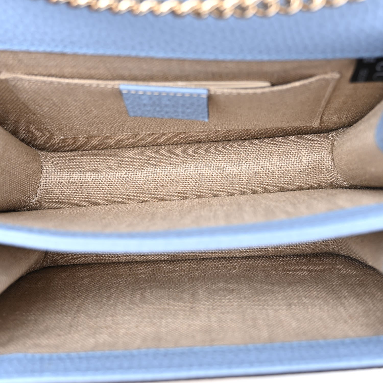 Gucci Dollar Calfskin Small Interlocking G Shoulder Bag Mineral Blue 5 of 9