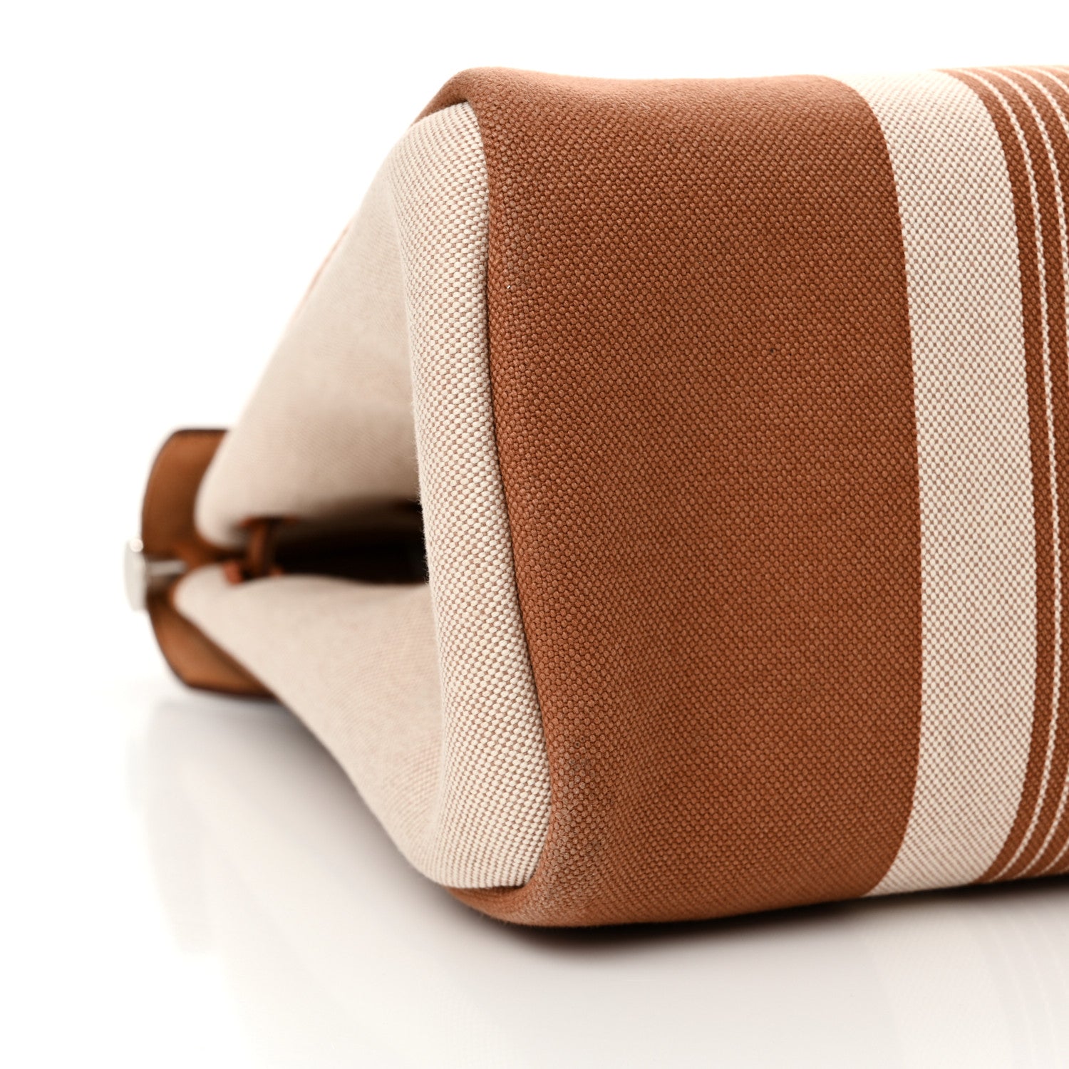 Hermes Vache Hunter Toile H Vibration Herbag Zip 39 MM Fauve Ecru Beige 9 of 10