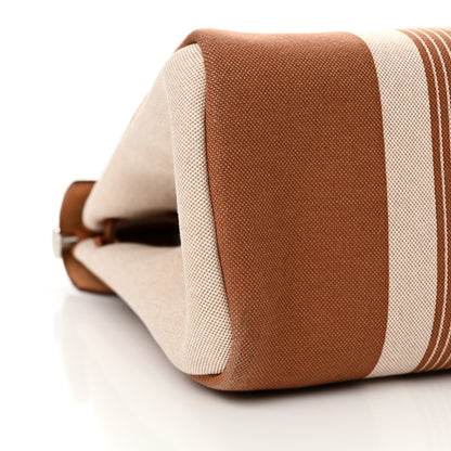 Hermes Vache Hunter Toile H Vibration Herbag Zip 39 MM Fauve Ecru Beige 9 of 10