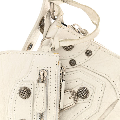 Balenciaga Agneau Arena Le Cagole Shoulder Bag XS Optic White 12 of 16