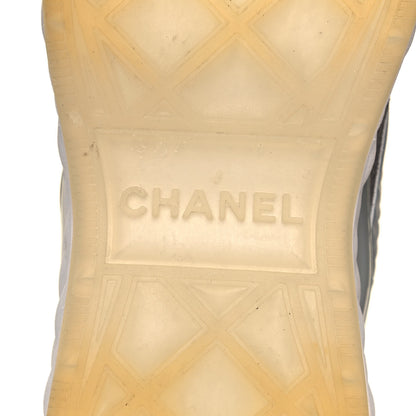 Chanel Fabric Suede Womens CC Sneakers 37 Grey 6 of 7