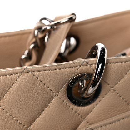Chanel Caviar Quilted Grand Shopping Tote GST Beige Clair 28 of 32