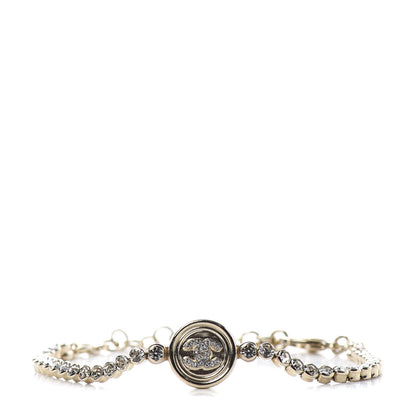 Chanel Crystal CC Chain Bracelet Gold 1 of 4