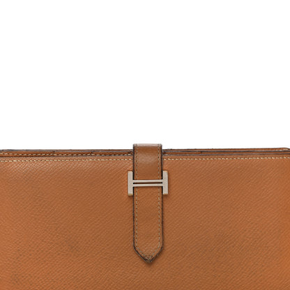 Hermes Epsom Bearn Gusset Wallet Gold 7 of 27