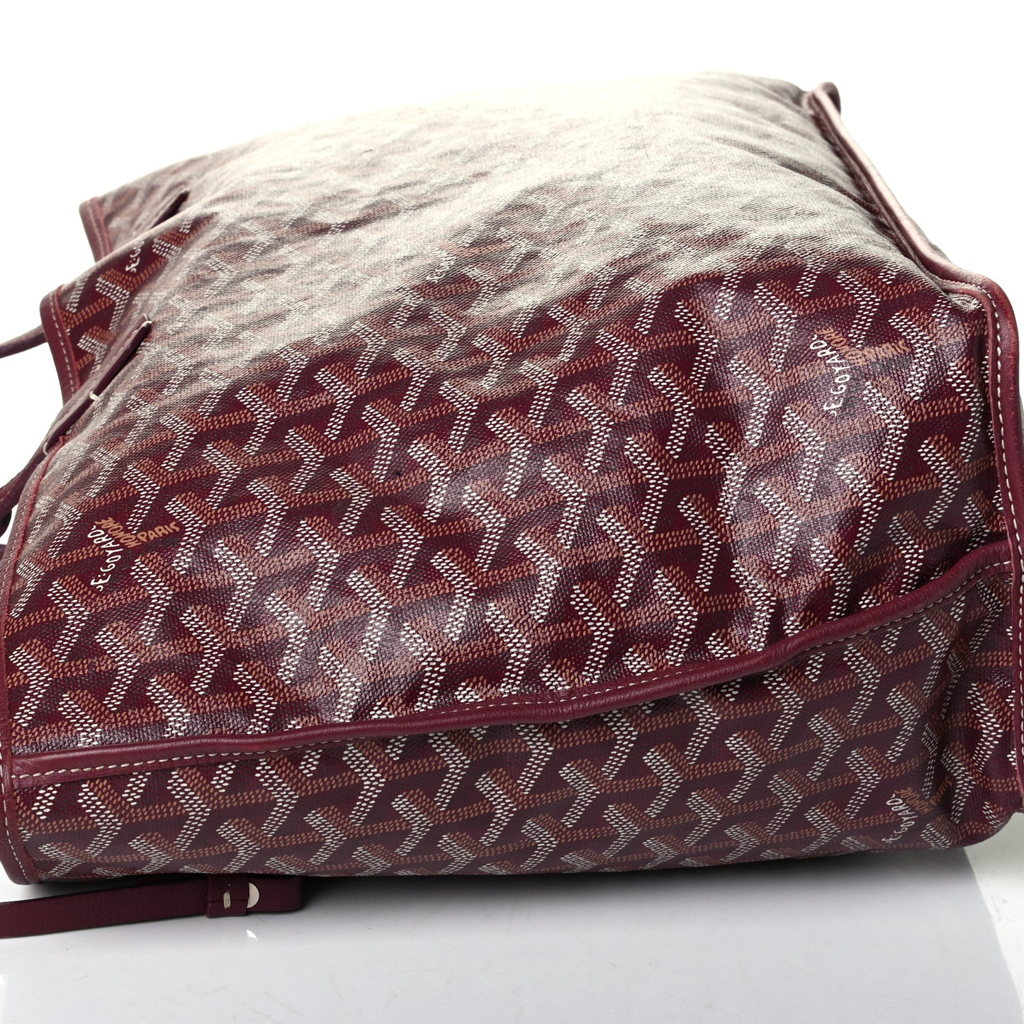 Goyardine Reversible Anjou PM Burgundy