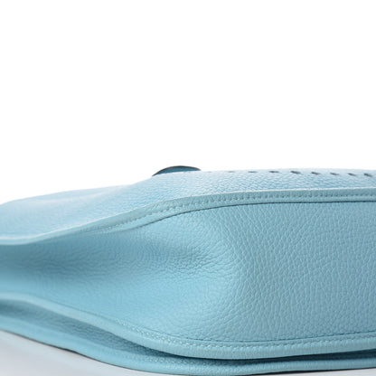 Hermes Taurillon Clemence Evelyne III GM Bleu Atoll 5 of 10
