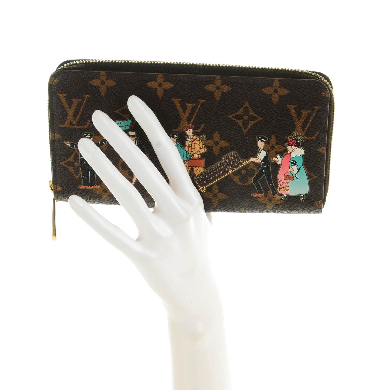 Louis Vuitton Monogram Illustre Zippy Wallet Rose 2 of 7