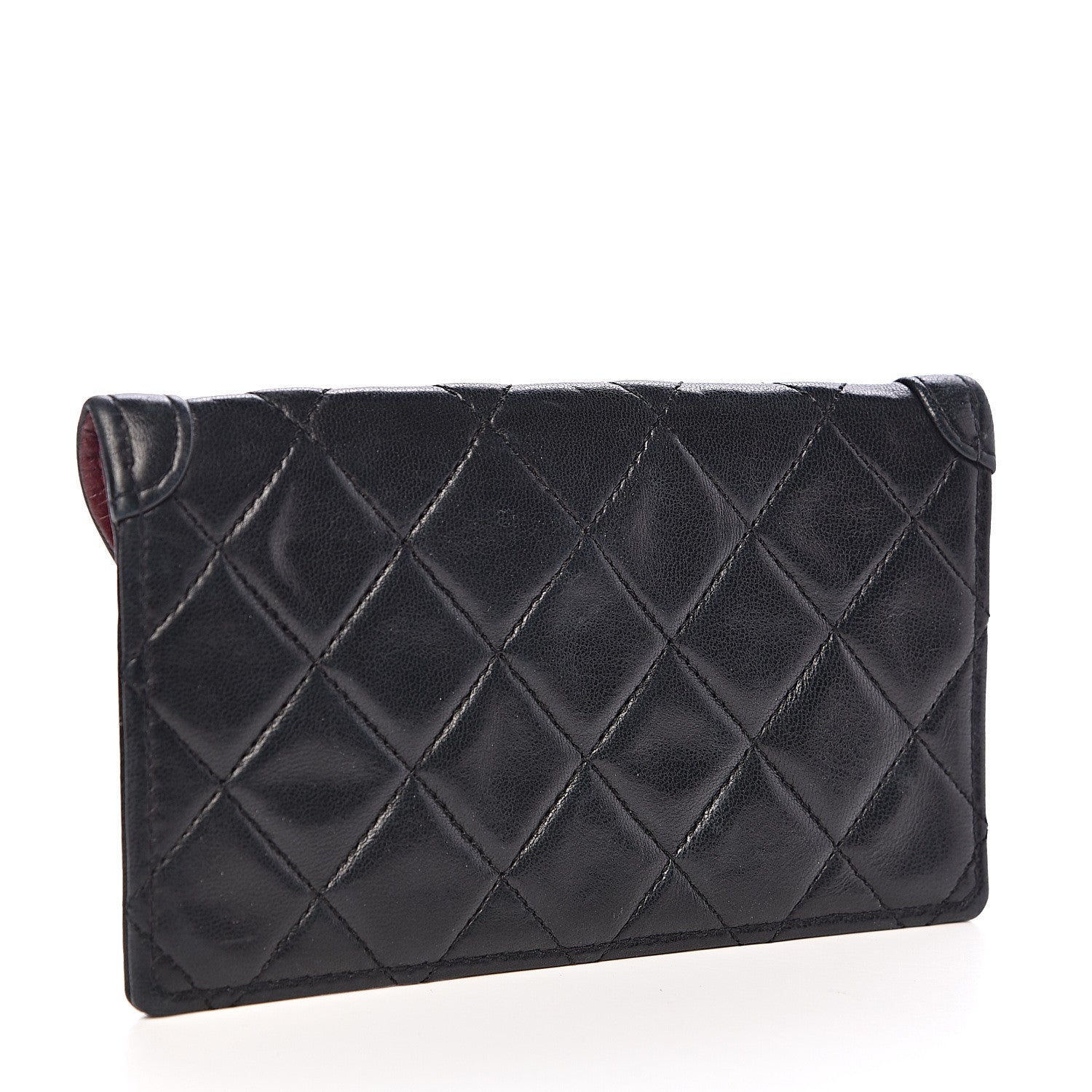 Chanel Lambskin Quilted Small Flap Wallet Black 3 of 5