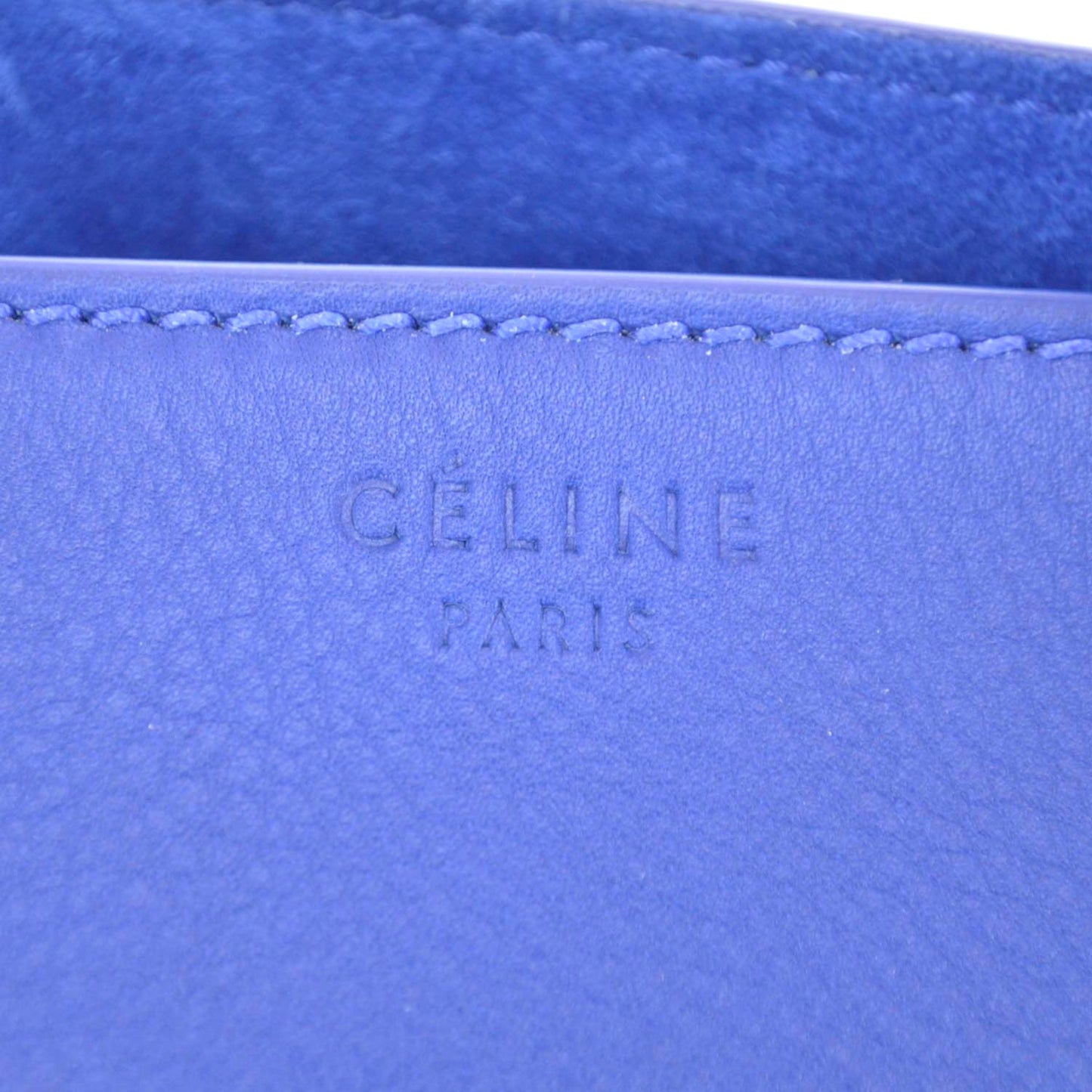 Smooth Calfskin Large Phantom Luggage Royal Blue