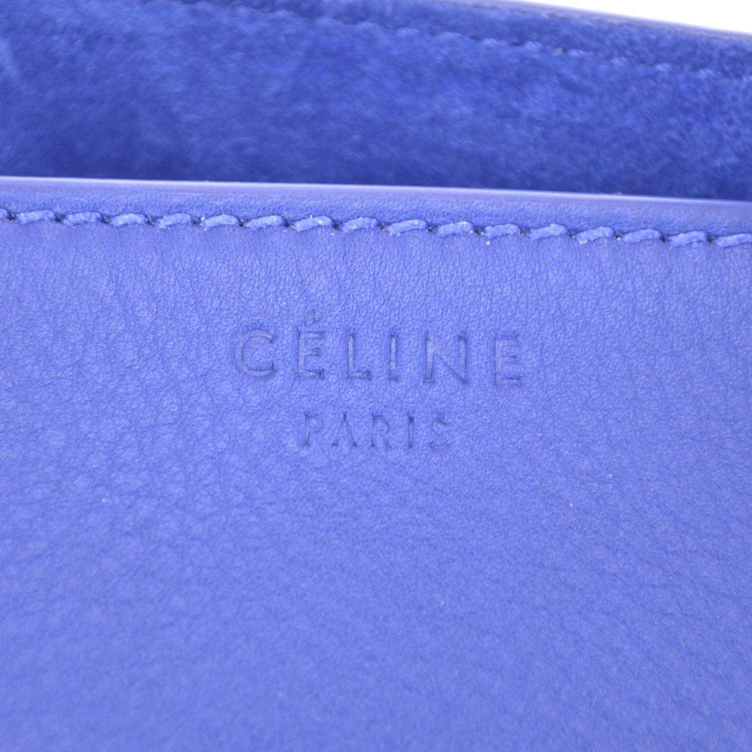 Celine Smooth Calfskin Large Phantom Luggage Royal Blue 8 of 9
