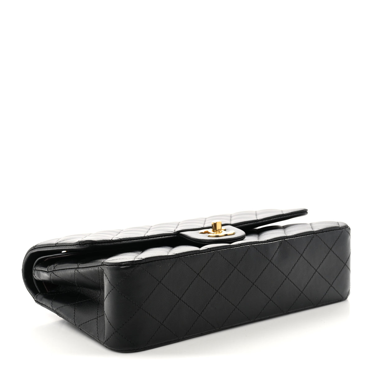 Chanel Lambskin Quilted Medium Double Flap Black 4 of 11